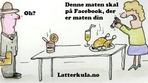 Facebook og mat - Latterkula